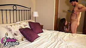 British college teen sucks cock hard before party fuck