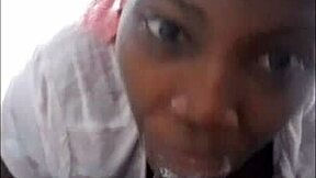 latina slave teen blows monster bbc deepthroat with spit bubbles and pussy farts for master