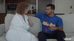 Alex legend fills sara jay's bouncy mature ass after deepthroat cowgirl ride