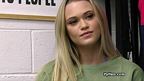 whoa this bikini teen thief sucks off the cop's cock after getting busted