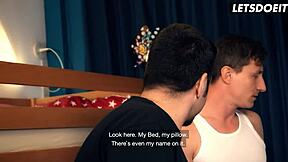 missy luv's shaved teen pussy hammered deep by huge cock in hostel