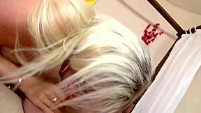 i'm amateur blonde euro slut with glasses taking hardcore cock on small tits and ass