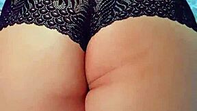 horny brunette teen babe oils her big ass fully before homemade anal pounding with boyfriend