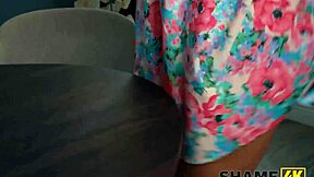 tiffany rousso sneaks ride on boy while dominating quietly