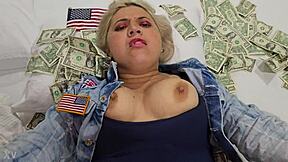 Fucking My Blonde Whore for Cash Turns Her Pussy into a Dripping Dollar Hole