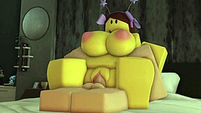 Innocent bikini noob slut bends for femboy's deep shemale fuck session