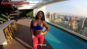Brutal Monster Cock Rips First-Time Anal in Hot Chilean Fitness Babe's Tight Asshole!