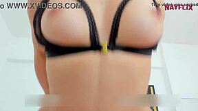 Blonde guides your load to her pussy in double POV angles