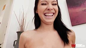 Babe Raven Lane moans hard in gaping anal fuck!