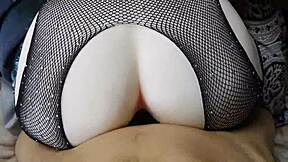 sliding deep into huge oiled ass with gentle thrusts and loud moans