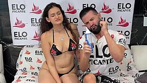 think you can handle silvye abou's huge tits and ass in this spicy casting interview?