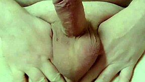 nylonjunge's hard cock throbs in slow motion closeup