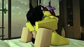 Innocent bikini noob slut bends for femboy's deep shemale fuck session