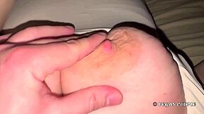 amateur chubby step mom teases her huge natural tits and rock hard nipples for you