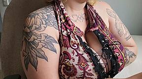 Office Friend Lets You Stare at Her Huge Saggy Tits Big Nipples and Puffy Pussy