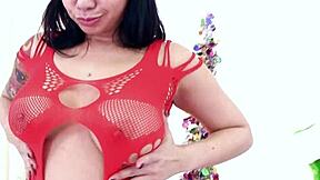 kimmy lee unwraps christmas huge cock pov blowjob deepthroat facefuck cum swallow 😍🍆💦