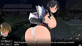 samurai mistress dominates her farting femdom plaything