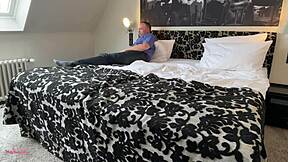 Skinny French Melanie Schweiger rides cock cowgirl in lingerie begging to get licked and fucked