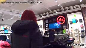 Gorgeous Czech Teased in Mall, Clothes Ripped, POV Pounded Hard