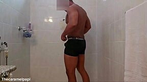 dutch mature flashes used panties in homemade bath sniffing fetish closeup