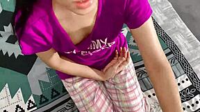 stepsis takes cash then spreads virgin tight pussy wide for my first eager thrust