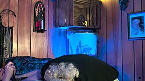 Mature Milf in Pantyhose Gets Intense Pussy Licking Orgasm Massage