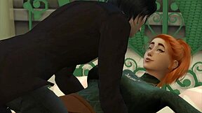 vampire seduces chubby nerd teen licks her fat pussy boobs!
