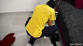 Thief Fucks Busty Kathylee While Husband Watches Unaware!