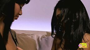 gentle caressing turns wild as bella moretti and adriana kelly fuck hard!!