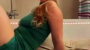 oh god this sexy student in bathroom she's fingering her wet pussy so hard wait i mean masturbating non stop till orgasm hits her big natural tits shaking ugh