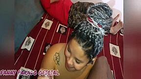 after the club at friend's house his monster cock pounds my tight brazilian pussy