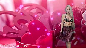 Become My Valentine's Day Slave for Femdom BDSM Jerk Off Instructions Game