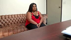 bbw ebony peaches endures brutal interracial anal casting pain in california with big black cock interview