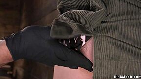 blonde slave bound ass caned hard doggy deepthroat choke