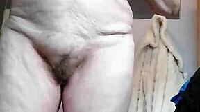 german granny rams cucumber deep in hairy mature beaver