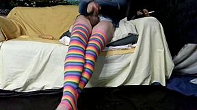 curvy latina brunette milf with big natural tits takes anal creampie in double penetration cuckold roleplay