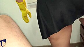 ever wonder how a real latina milf maid rides cock and gulps cum pov?