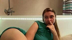 oh god this sexy student in bathroom she's fingering her wet pussy so hard wait i mean masturbating non stop till orgasm hits her big natural tits shaking ugh