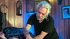 Mature Milf in Pantyhose Gets Intense Pussy Licking Orgasm Massage