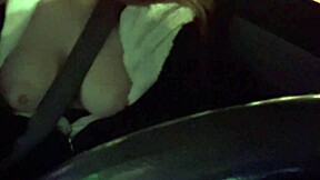 Italian Artemisia Flashes Massive Tits While Driving Wild