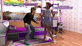 Size Change Growth Comic - Giantess Boobs Tower Over Tiny Guy in Huge Tits Sex