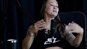 i watched this naughty interview with damiana flower and granny moai full of slutty fun on sheer red lingerie