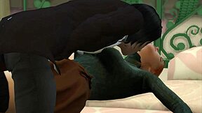 vampire seduces chubby nerd teen licks her fat pussy boobs!