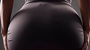 VOLUPTUOUS CURVY GODDESS TEASES SENSUALLY WITH FAT BODY!