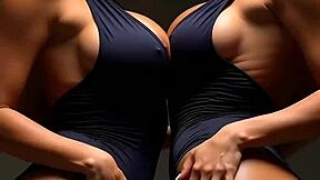 VOLUPTUOUS CURVY GODDESS TEASES SENSUALLY WITH FAT BODY!