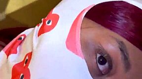 yo masked ebony slut gags deep on bbc spitting sloppily before rough facial blast