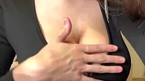 stepmom's big natural tits and nipples get licked wanna cum on them now?