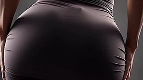 VOLUPTUOUS CURVY GODDESS TEASES SENSUALLY WITH FAT BODY!