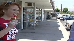 Charlie Fire's shaved pussy stretched by huge black monster cock anal