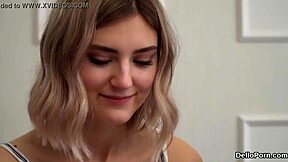 sweet teen virgin spreads tight snatch wide for first defloration stretch